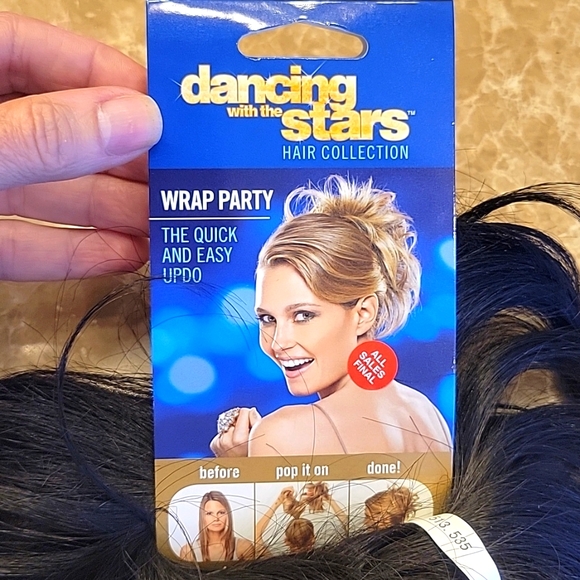 Tru2Life Wrap Party Ebony Black Pop-On Hair Piece - Picture 2 of 5